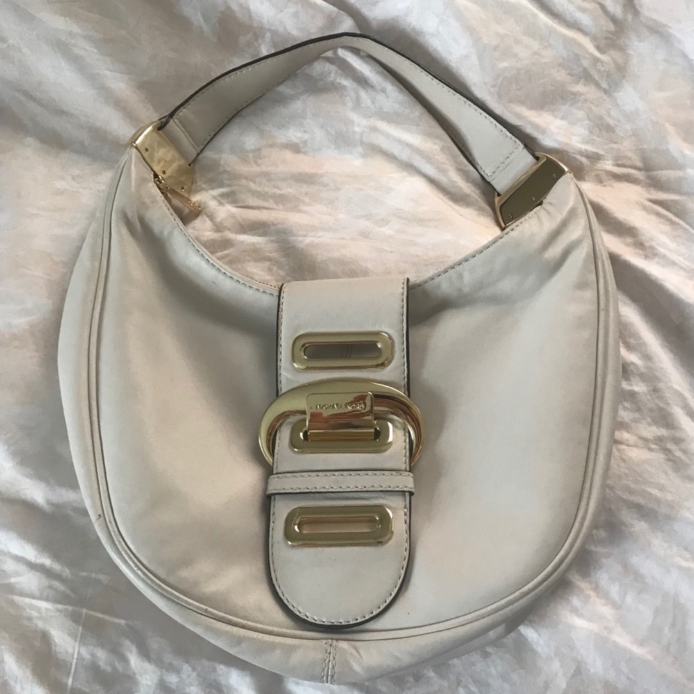 NWOT Michael Kors White Ivory Leather Purse ✨